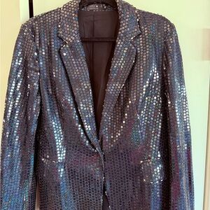Sequin Blazer Jacket and Shorts Suit - Medium